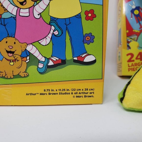 Arthur Show Bundle 2 Puzzles and Matching Plush! 24 Piece Puzzles and 7'' Plush - Picture 7 of 12